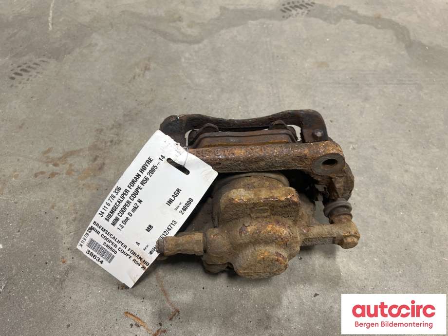 Bremsecaliper høyre foran til Mini One/Cooper 2007-2014 (R55-57) (R55-57) (MINI|34 11 6 778 336|)