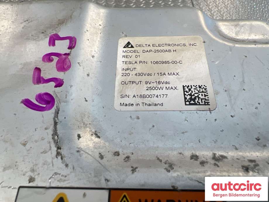Inverter elbil til Tesla Model X 2016-->> (TESLA|1060985-00-C|)
