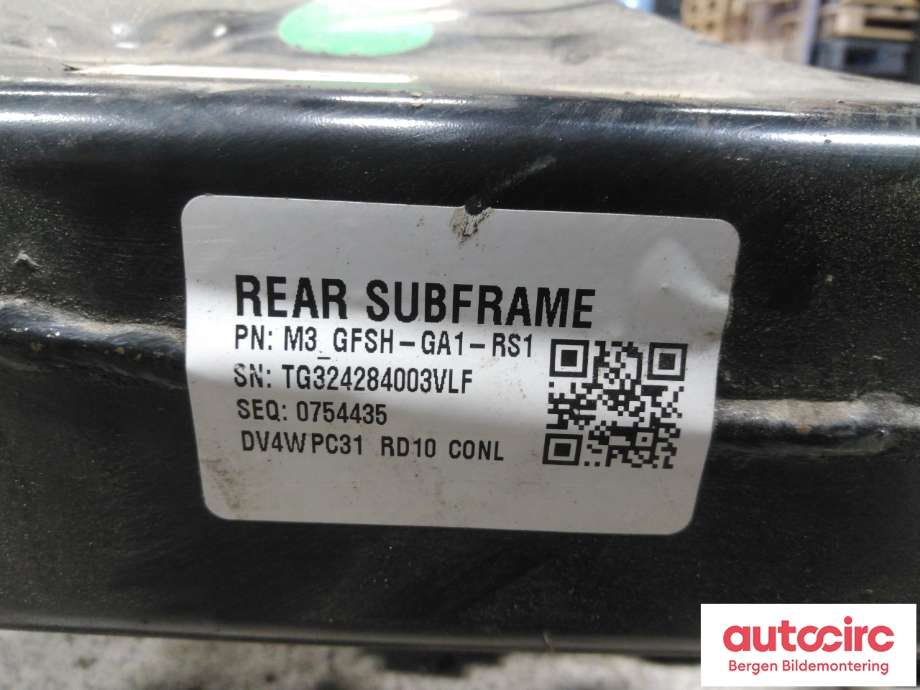 Travers bak til Tesla Model 3 2024-->> (Fase 2)  (TESLA Model 3|1344580-00-B|)