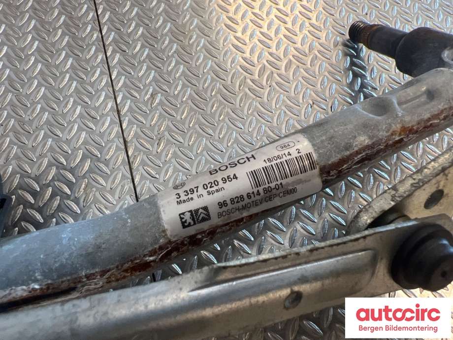 Viskermotor frontrute til Peugeot Partner 2008-2015 (Type II, Fase 1)  (PEUGEOT|6405 LK|)