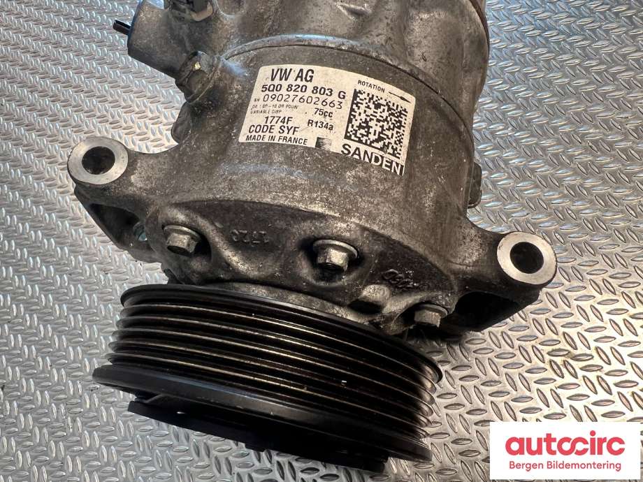 Aircondition kompressor til VW Polo 2014-2017 (Type V, Fase 2) (VOLKSWAGEN|5Q0 820 803 F|)