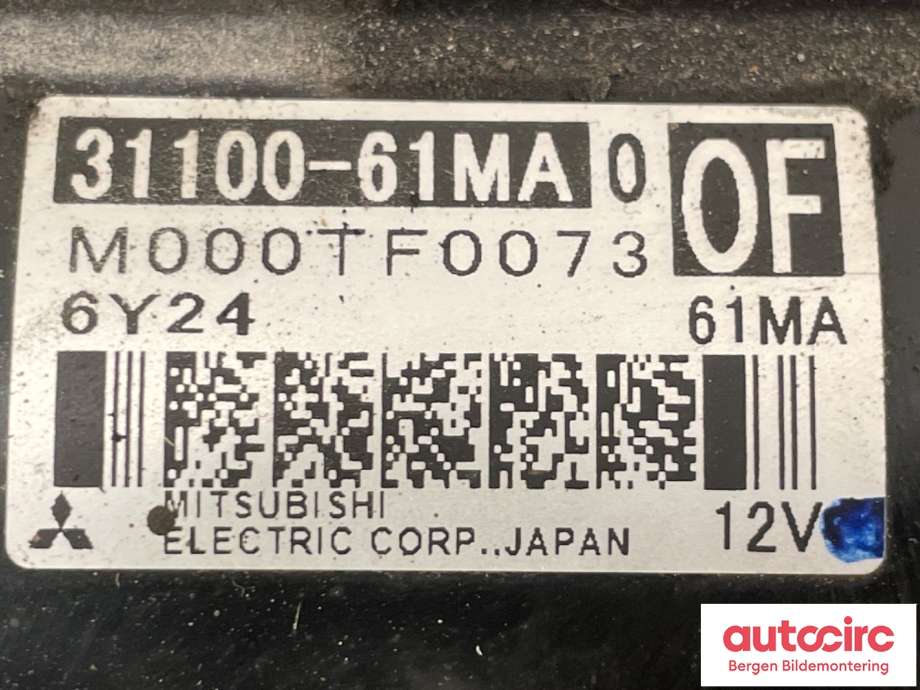 Starter til Suzuki SX4 S-CROSS 2013-->> (Type II)  (SUZUKI|31100-61MA0|31100-61MA)