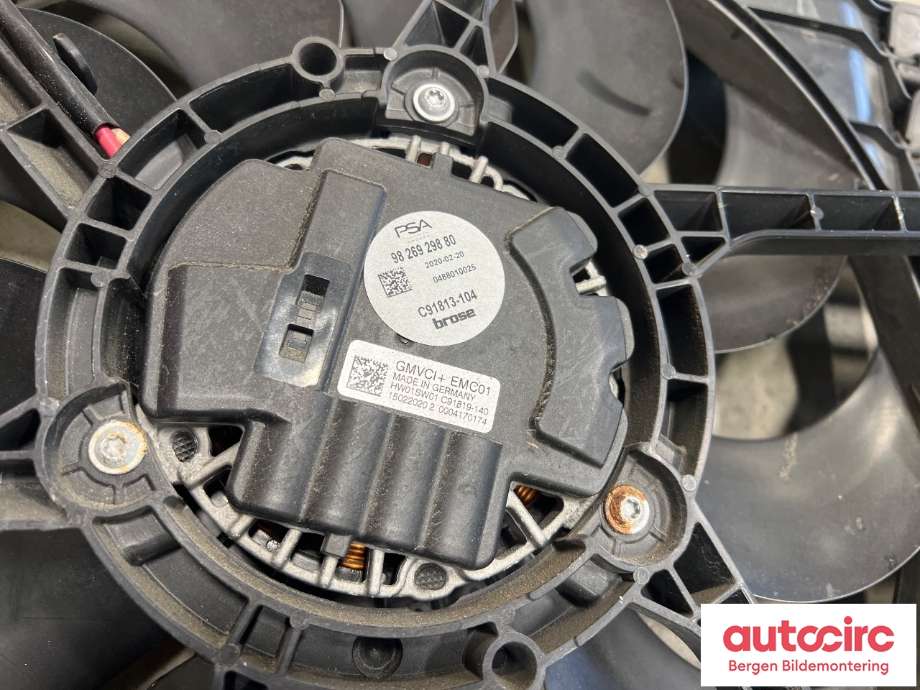 Kjølevifte til Peugeot 2008 2019-->> (Type II) (PEUGEOT|98 269 298 80|)