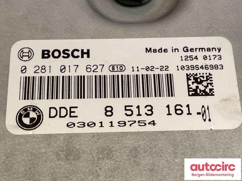 Styreenhet motor til BMW 5-Serie 2010-2017 (F10/F11) (F10/F11) (BMW|8 513 161-01|0 281 017 627)