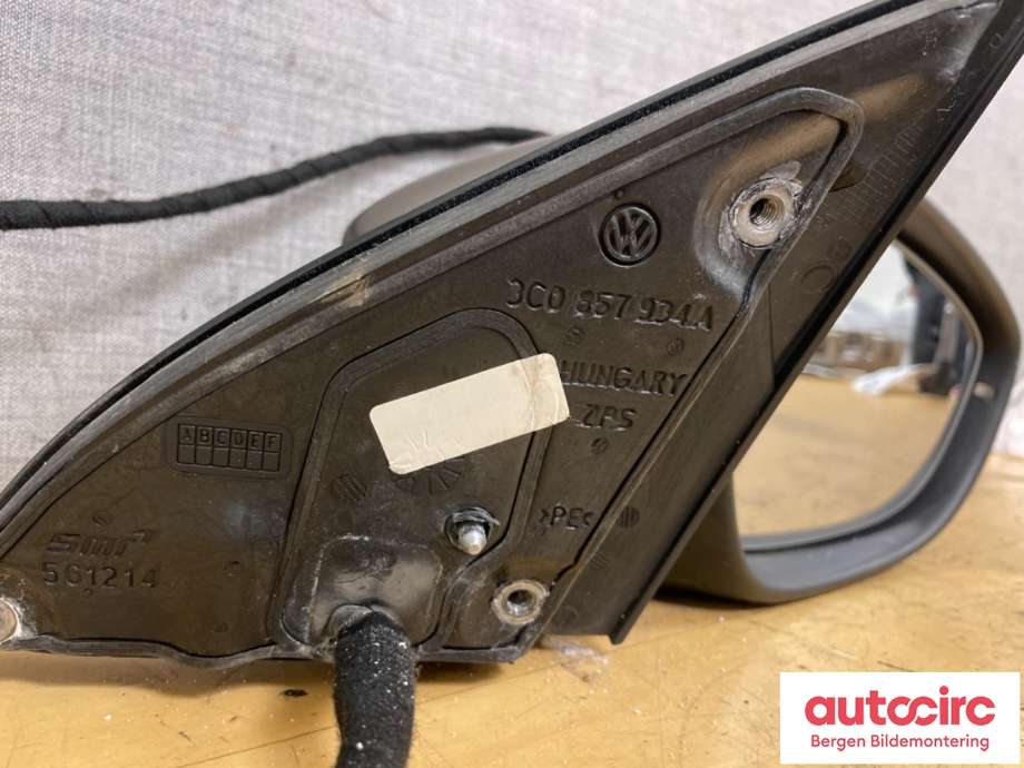 Speil høyre til VW Passat 2011-2015 (B7) (B7) (VOLKSWAGEN|3AC 857 508 F|)