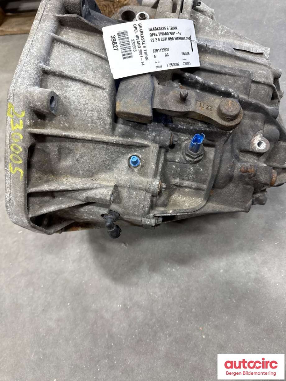 Girkasse manuell 6-trinn til Opel Vivaro A 2006-2014 (OPEL||8201129037|PF6026)