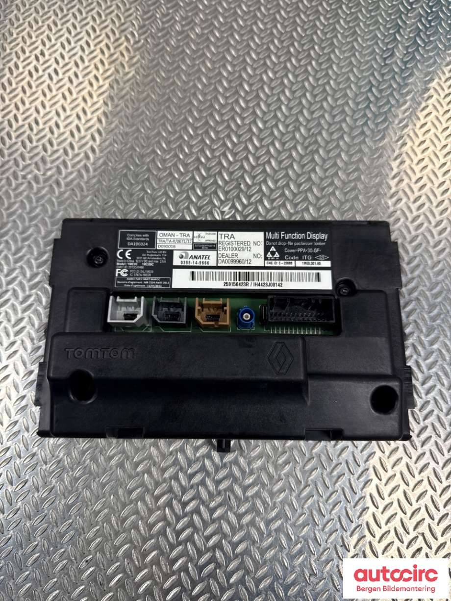 Bilstereo navigasjon til Renault Zoe 2013-2019 (Fase 1)  (RENAULT|259150869R||259150423R)