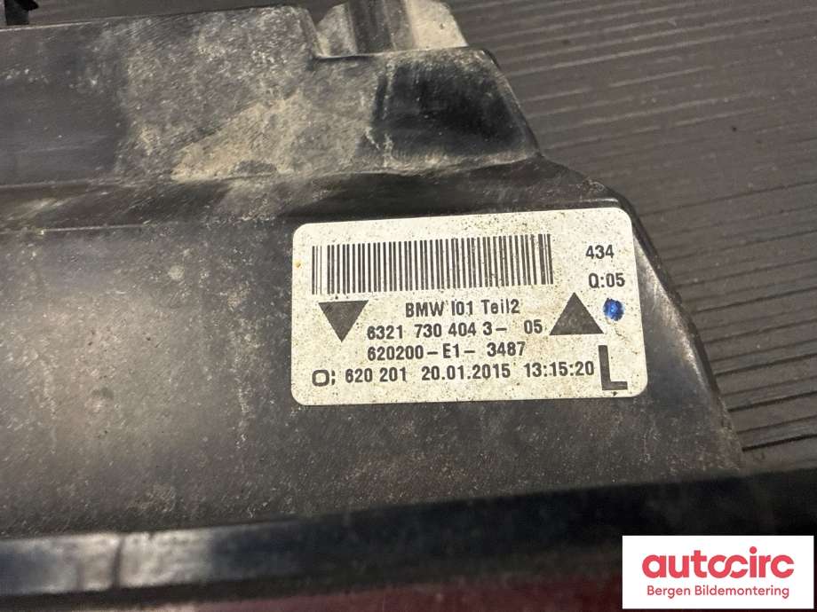 Baklykt venstre til BMW i3 2013-2022  (BMW|63 21 7 304 043|)