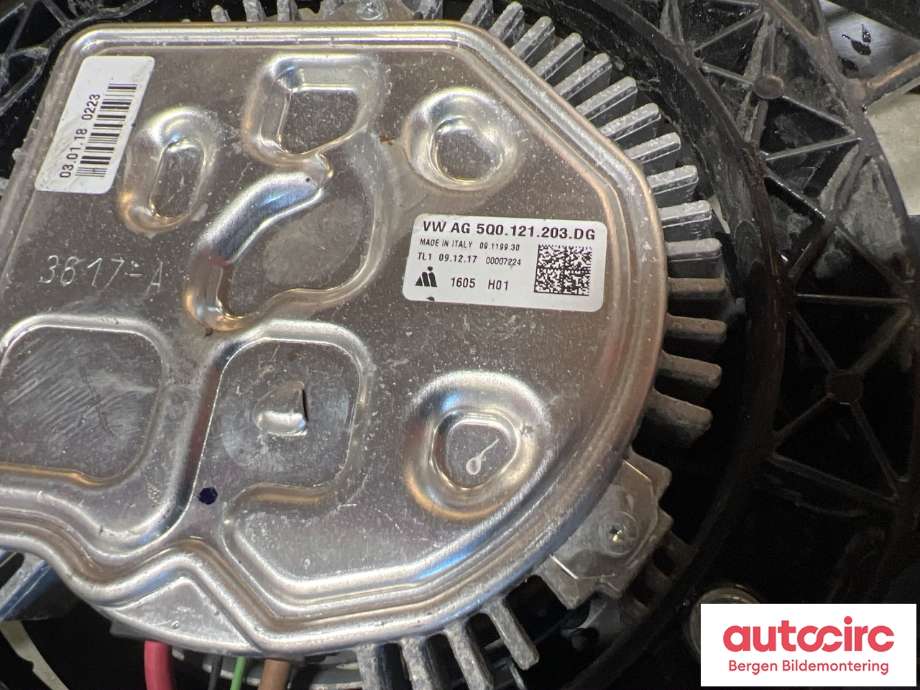 Kjølevifte til Audi A3 2016-2020 (Type III, Fase 2)  (AUDI|5Q0 121 203 DG|)