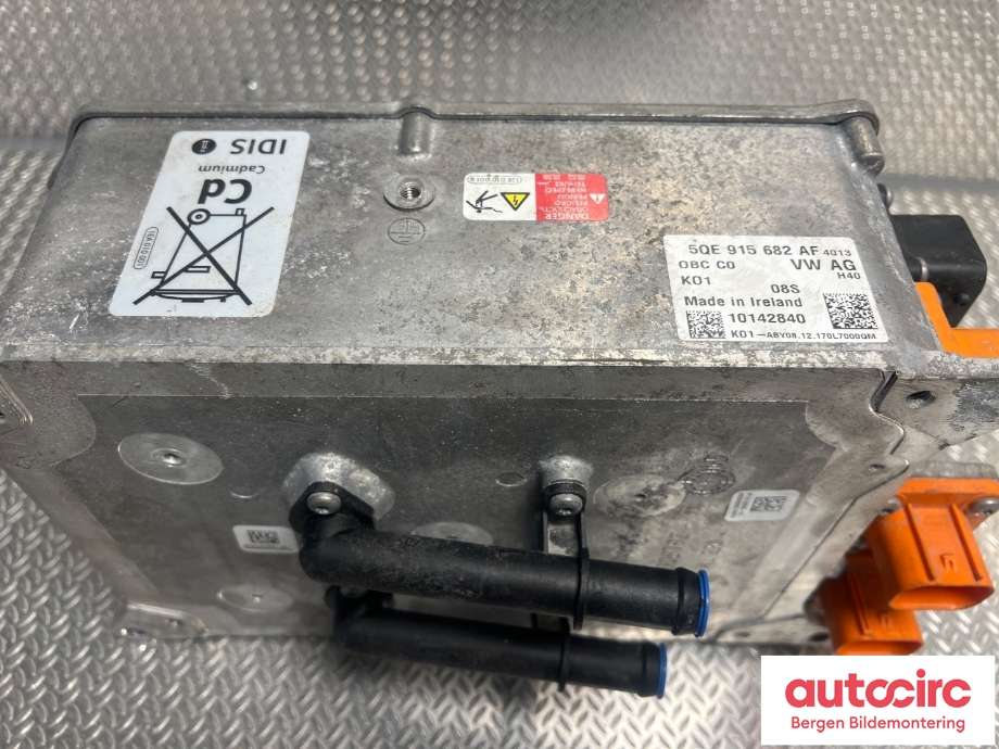 Batterilader (OBC - On Board Charger) til Audi A3 2016-2020 (Type III, Fase 2)  (AUDI|5QE 915 682 AF|)