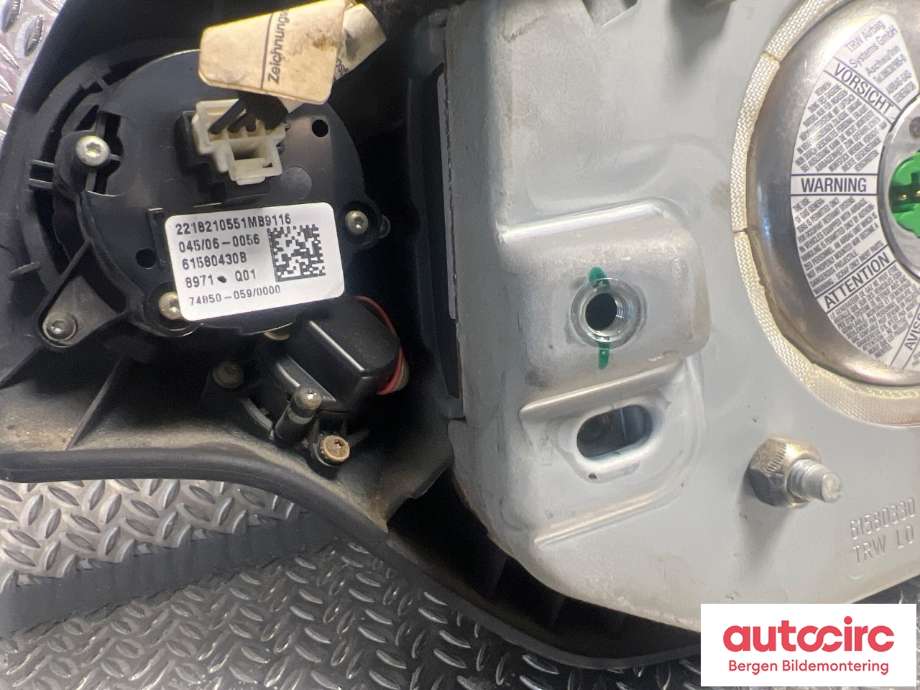 Airbag rattpute til Mercedes S-Klasse 2005-2013 (W221) (W221) (Mercedes|A 221 860 04 02||A 221 860 05 02)