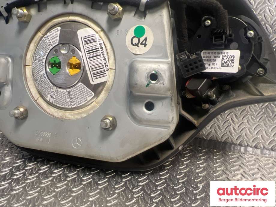 Airbag rattpute til Mercedes S-Klasse 2005-2013 (W221) (W221) (Mercedes|A 221 860 04 02||A 221 860 05 02)