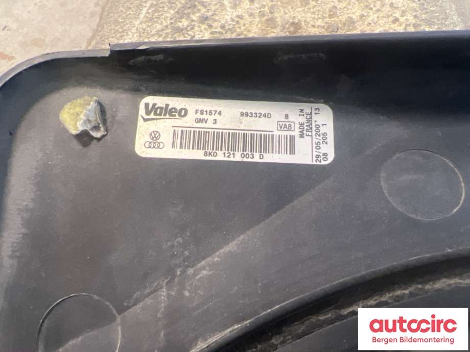 Kjølevifte til Audi A5 2007-2016 (Type I)  (AUDI|8K0 121 207 A|)