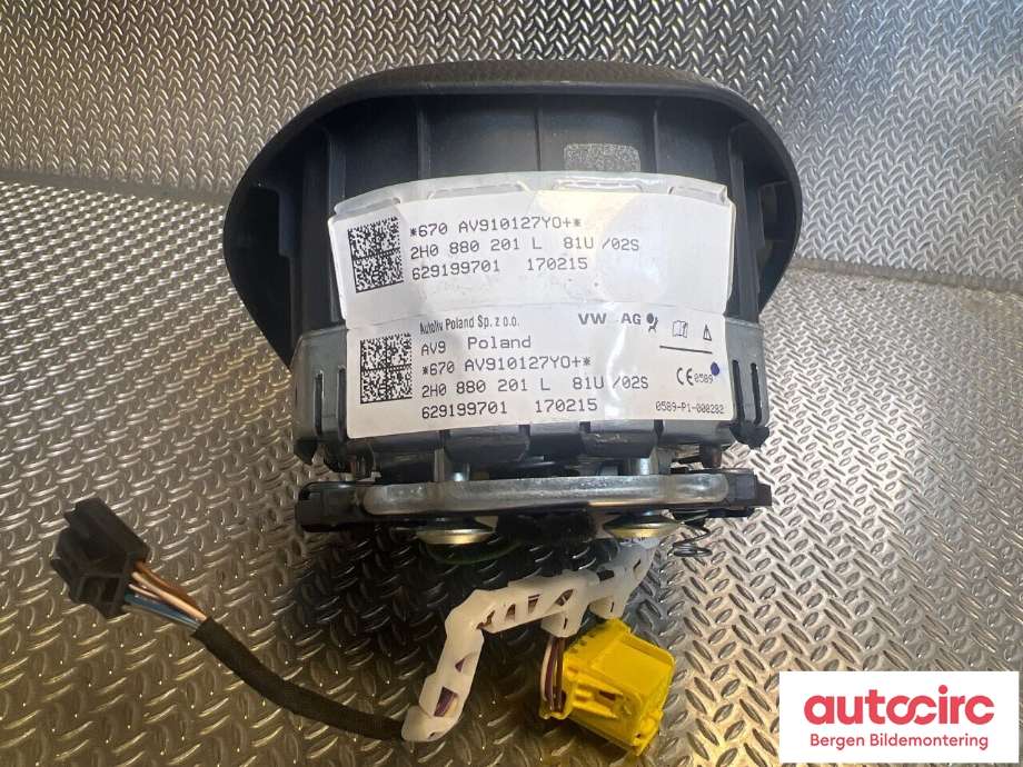 Airbag rattpute til VW Amarok 2010-2016 (Type I, Fase 1)  (VOLKSWAGEN|7E0 880 201 AQ|)