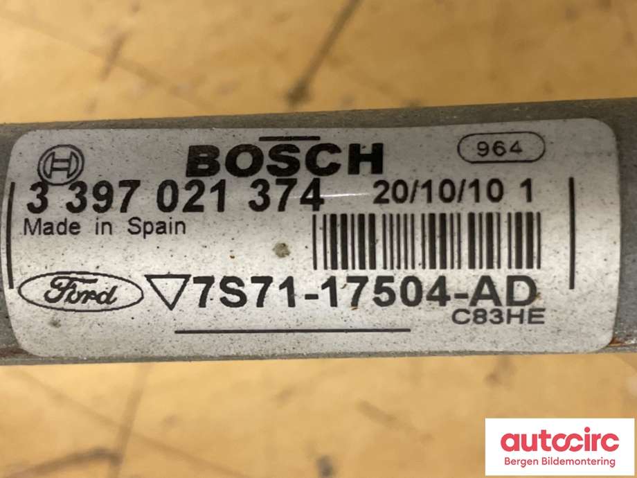 Viskermotor frontrute til Ford Mondeo 2011-2014 (Type IV, Fase 2)  (FORD|7 S71-17508-AB|7S71-17504-AD|1694757)