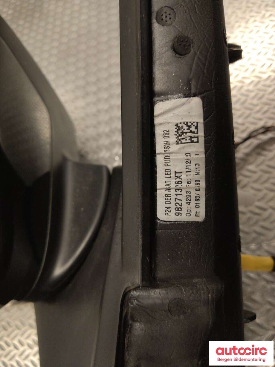 Speil høyre til Peugeot 2008 2019-->> (Type II)  (PEUGEOT|98 271 326 XT|)