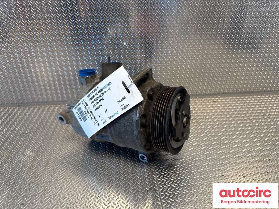 Aircondition kompressor til VW Touran 2010-2015 (Type I, Fase 3) (VOLKSWAGEN|1K0 820 808 F|)