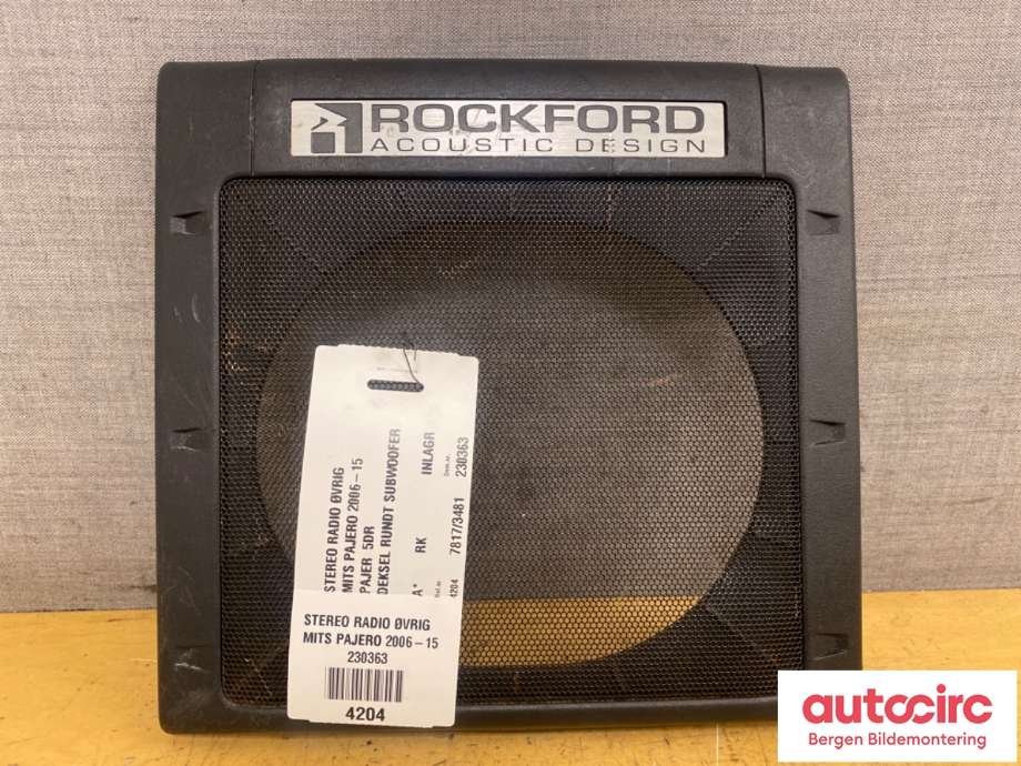Bilstereo diverse til Mitsubishi Pajero 2007-2016 (Type IV, Fase 1) (MITSUBISHI|*|)