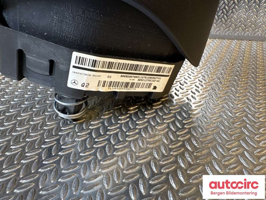 Airbag rattpute til Mercedes B-Klasse 2011-2018 (W246) (W246) (MERCEDES|A 000 860 02 01|A 000 860 07 00|)