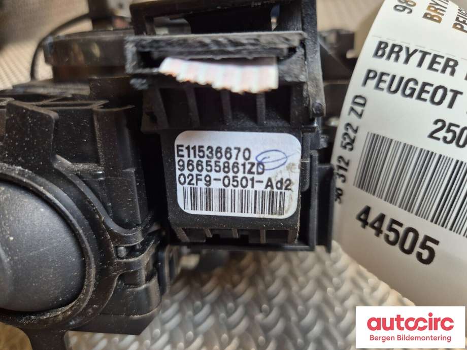 Bryter combi til Peugeot Expert 2016-->> (Type III)  (PEUGEOT|98 312 522 ZD|98 093 081 ZD|)