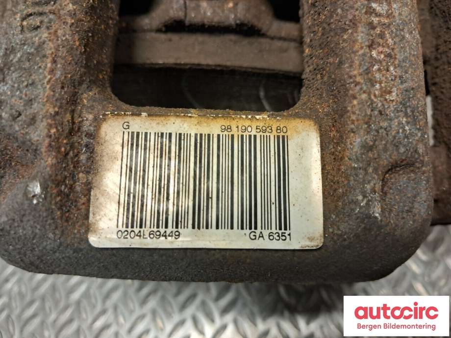 Bremsecaliper venstre bak til Peugeot 2008 2019-->> (Type II)  (PEUGEOT|16 089 988 80||9819059380)