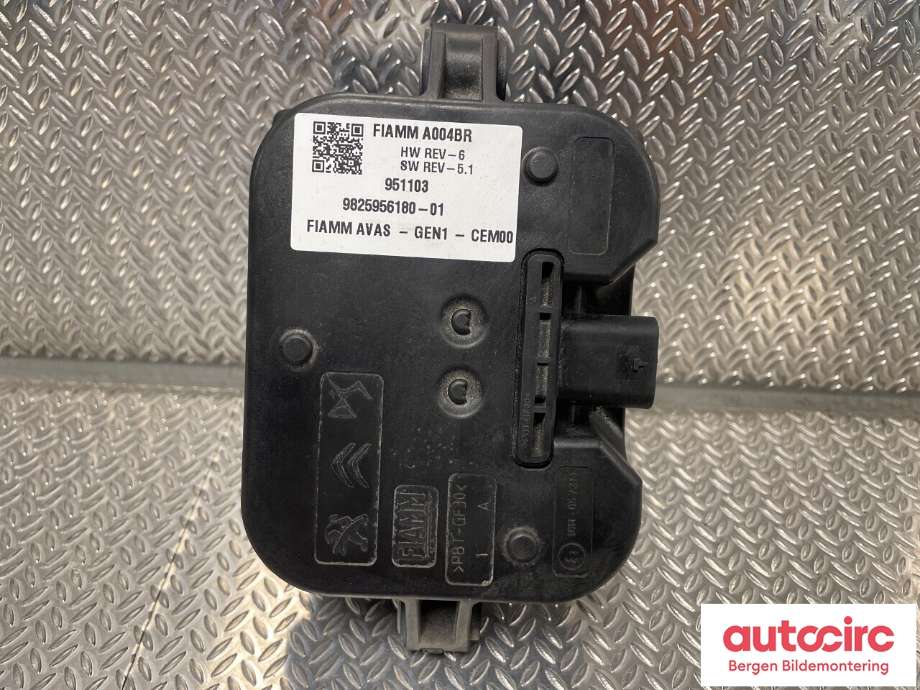 Høyttaler motorlyd, AVAS (Acoustic Vehicle Alerting System) til Peugeot 2008 2019-->> (Type II)  (PEUGEOT|98 259 561 80|)