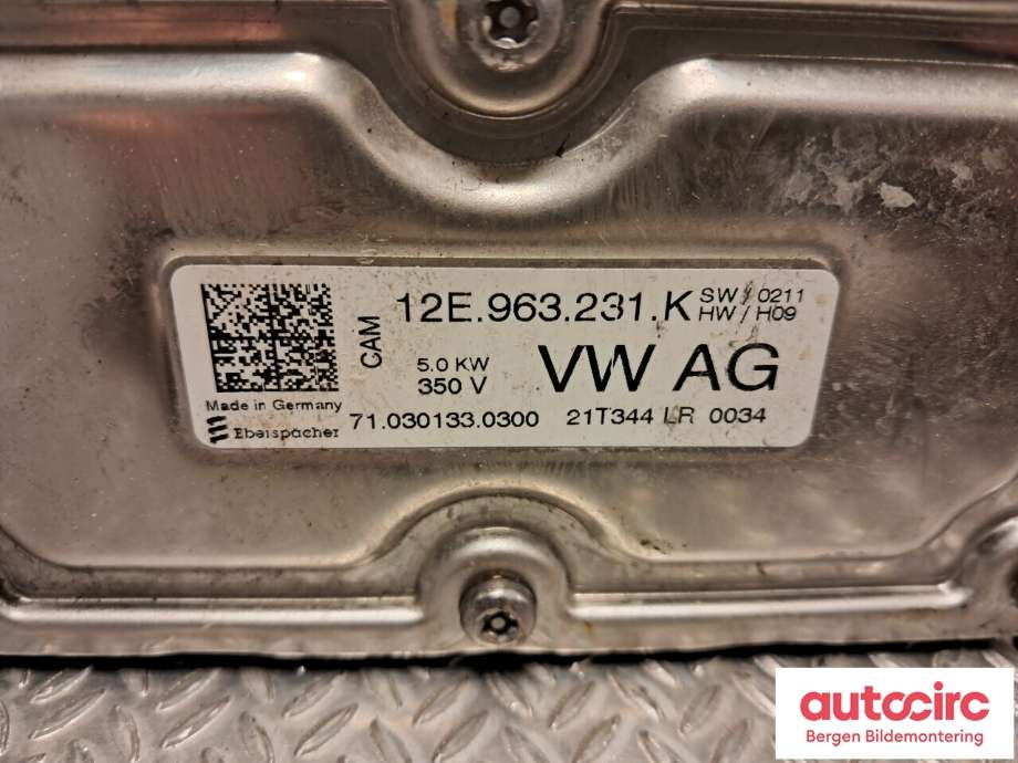 Varmeapparat register til VW E-Up 2019-->>  (VOLKSWAGEN|12E 819 013 G|)