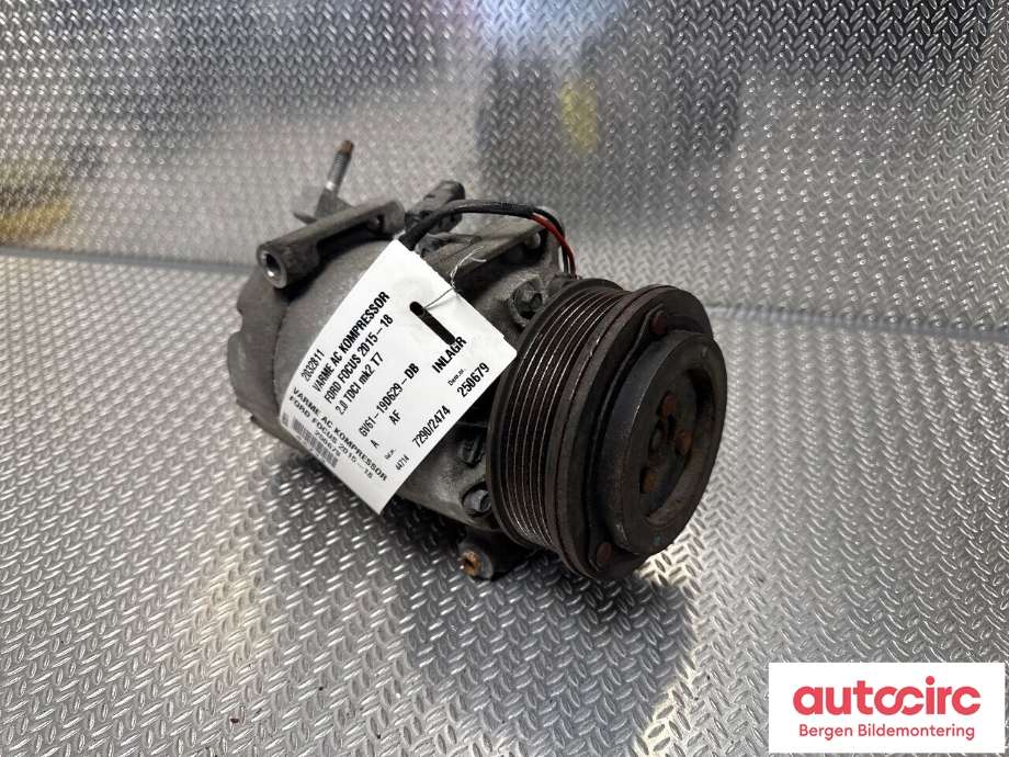Aircondition kompressor til Ford Focus 2014-2018 (Type III, Fase 2) (FORD|2032811|GV61-19D629-DB|)