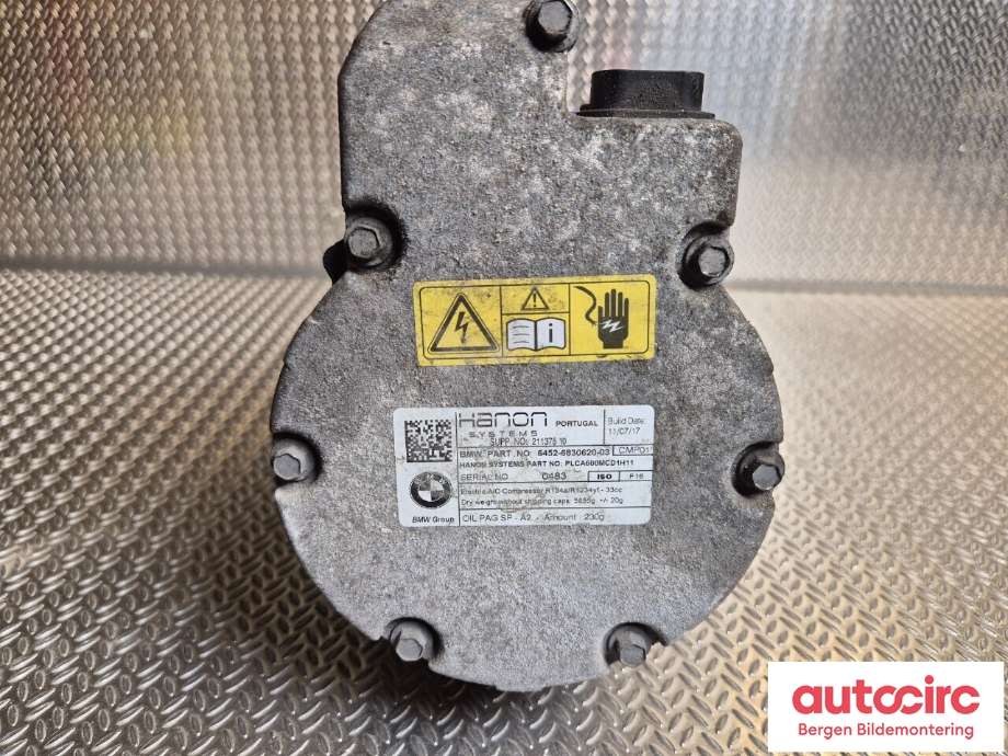 Aircondition kompressor til BMW i3 2013-2022  (BMW|64 52 9 496 107|)