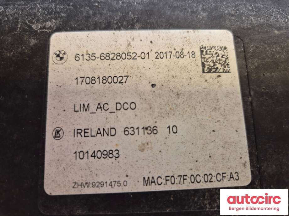 Styreenhet batteri til BMW i3 2013-2022  (BMW|61 35 6 828 052|)