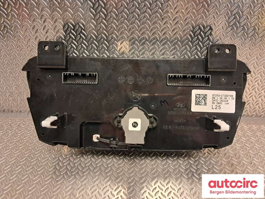 Varmeapparat betjening til Hyundai Ioniq Electric 2016-2019 (Fase 1)  (HYUNDAI|97250G 7060TKB|)