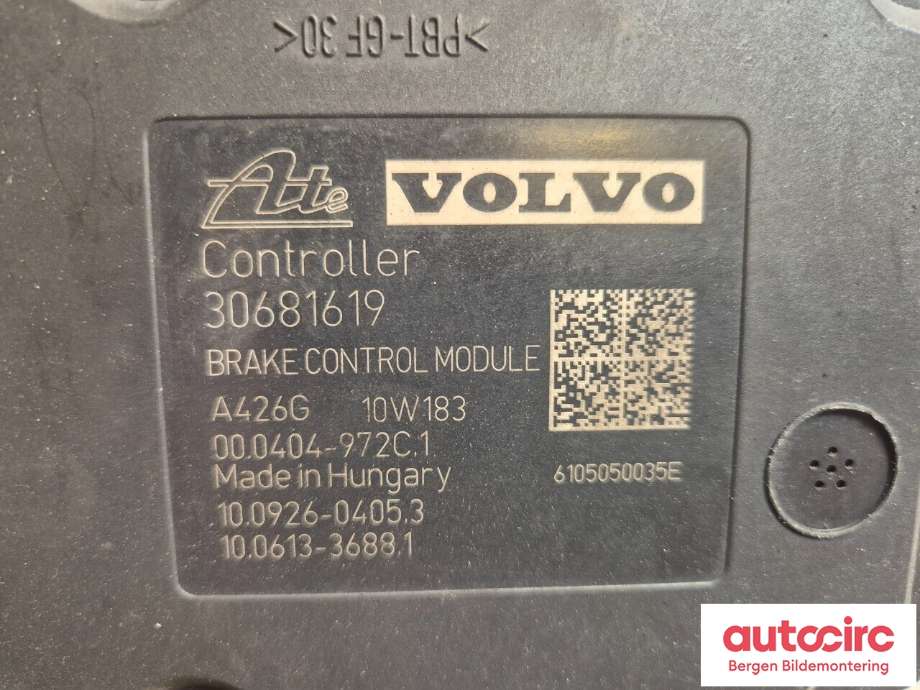 ABS sentral til Volvo V70 2007-2013 (Type III, Fase 1) (VOLVO|31329140|)