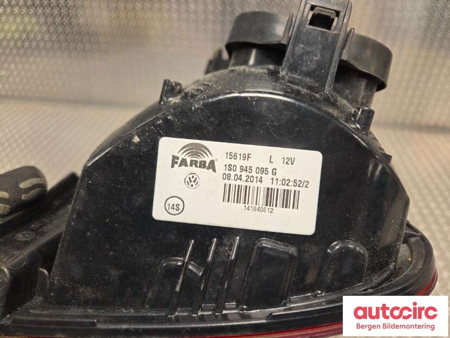 Baklykt venstre til VW E-Up 2013-2019  (VOLKSWAGEN|1S0 945 095 G|)