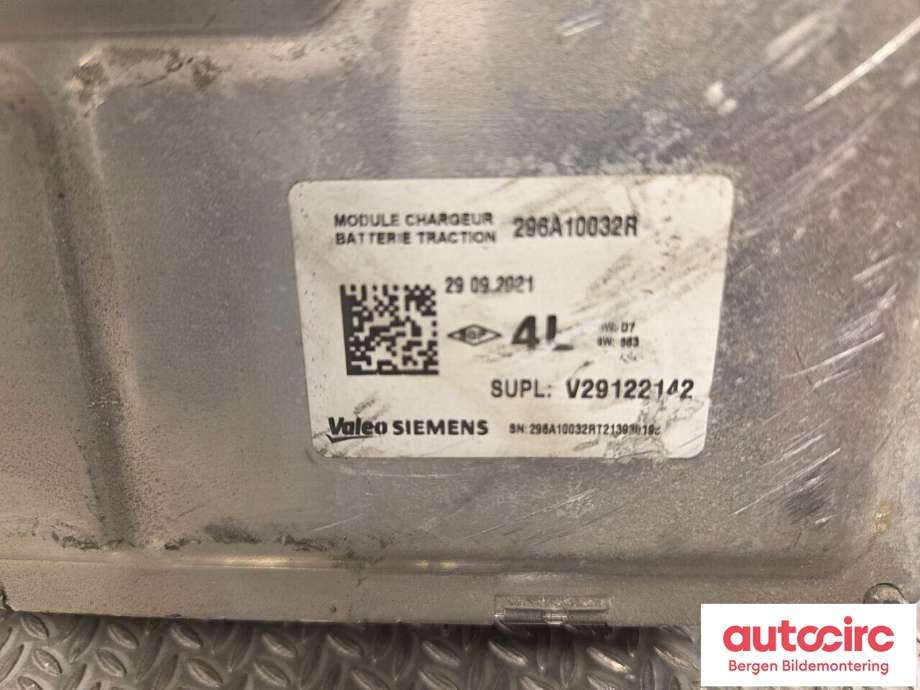 Batterilader (OBC - On Board Charger) til Renault Captur 2020-->> (Type II) (RENAULT|296A10032R|)