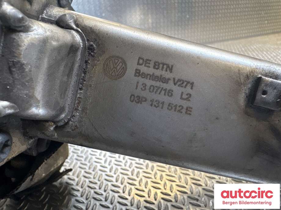 EGR-kjøler til VW Polo 2009-2014 (Type V, Fase 1)  (VOLKSWAGEN|03P 131 512 E|)