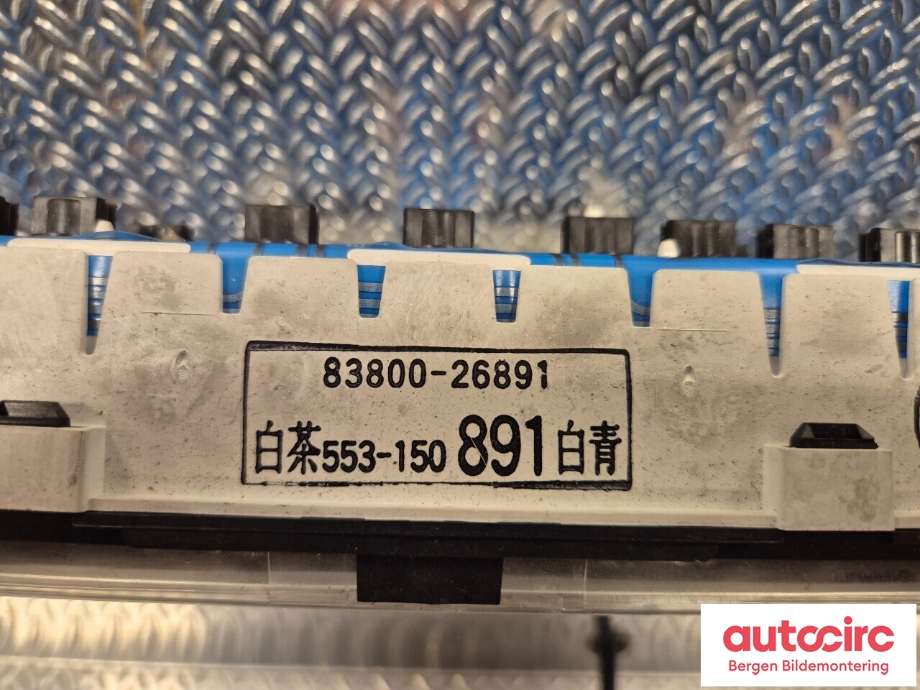 Speedometer til Toyota Hiace 2007-2012 (Fase 3)  (TOYOTA|5540426290C0|)