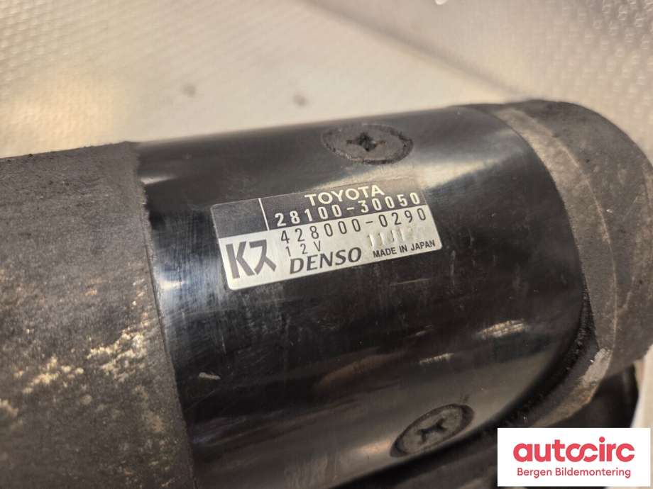 Starter diesel til Toyota Hiace 2007-2012 (Fase 3)  (TOYOTA|2810030051|2810030050|)