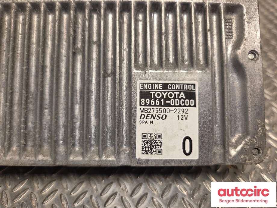 Styreenhet motor til Toyota Yaris 2012-2014 (Type III, Fase 1)  (TOYOTA||896610-DC00)