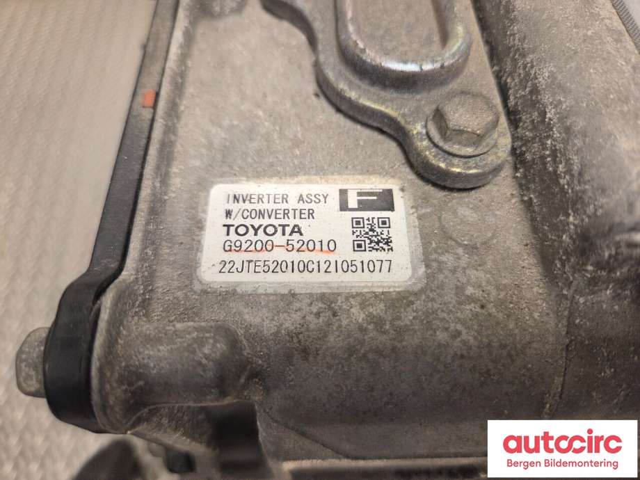 Inverter elbil til Toyota Yaris 2012-2014 (Type III, Fase 1)  (TOYOTA|G920059015|G920059065|)