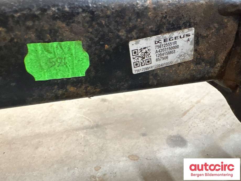 Støtfangerforsterkning bak til Mercedes Citan 2021-->> (W420) (W420) (MERCEDES|A 420 310 03 00|)