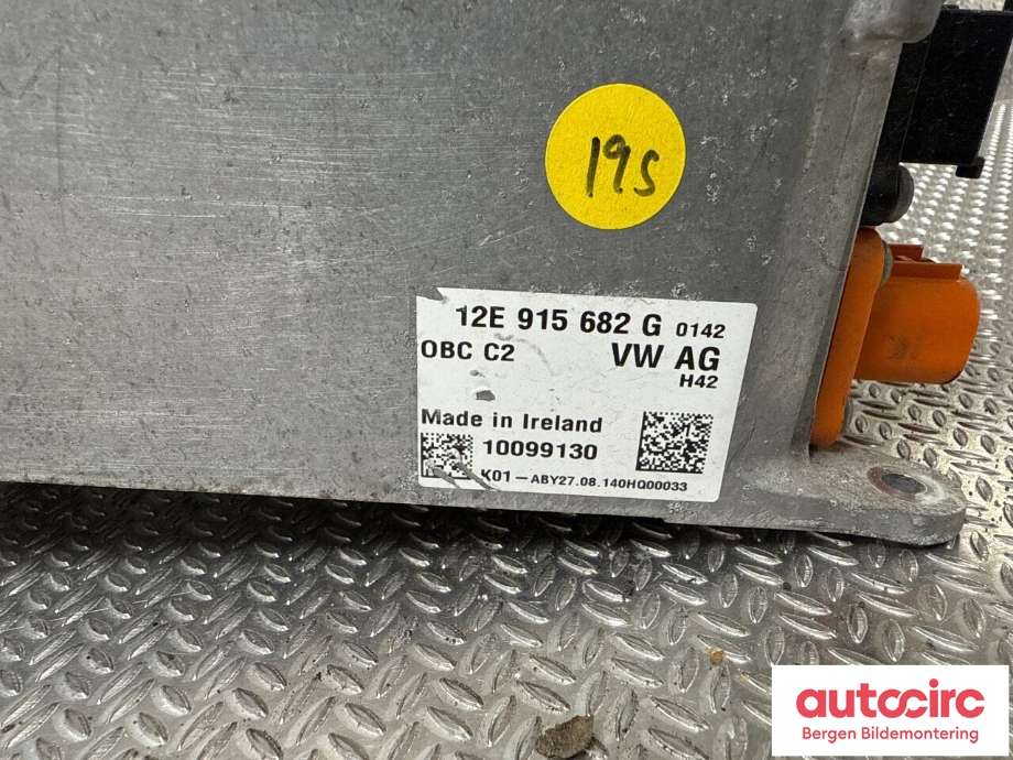 Batterilader (OBC - On Board Charger) til VW e-Golf 2014-2017 (Fase 1) (VOLKSWAGEN|12E 915 682 R|)