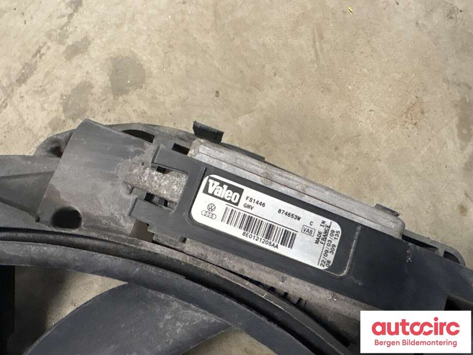 Kjølevifte til Audi A4 2001-2004 (Type II) (B6) (B6) (AUDI|8E0 959 455 K|8E0 121 207 E|)