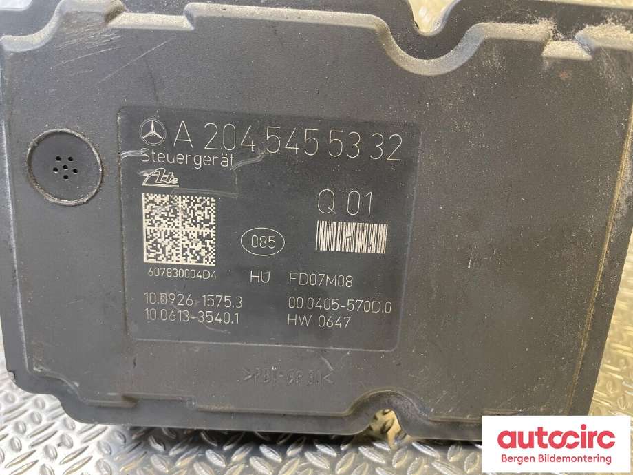 ABS sentral til Mercedes C-Klasse 2007-2011 (Fase 1) (W204) (W204) (MERCEDES|A 204 431 13 12|A 006 431 32 12|)