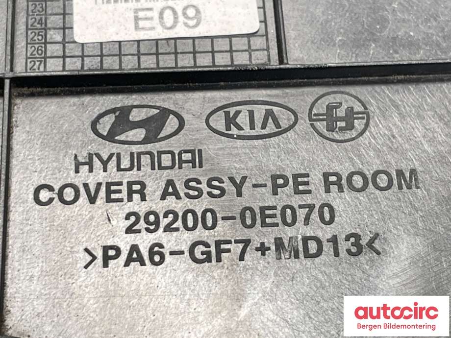 Motordeksel over motor til Kia e-Soul 2019-->> (Type III)  (KIA|29200-0E070|)