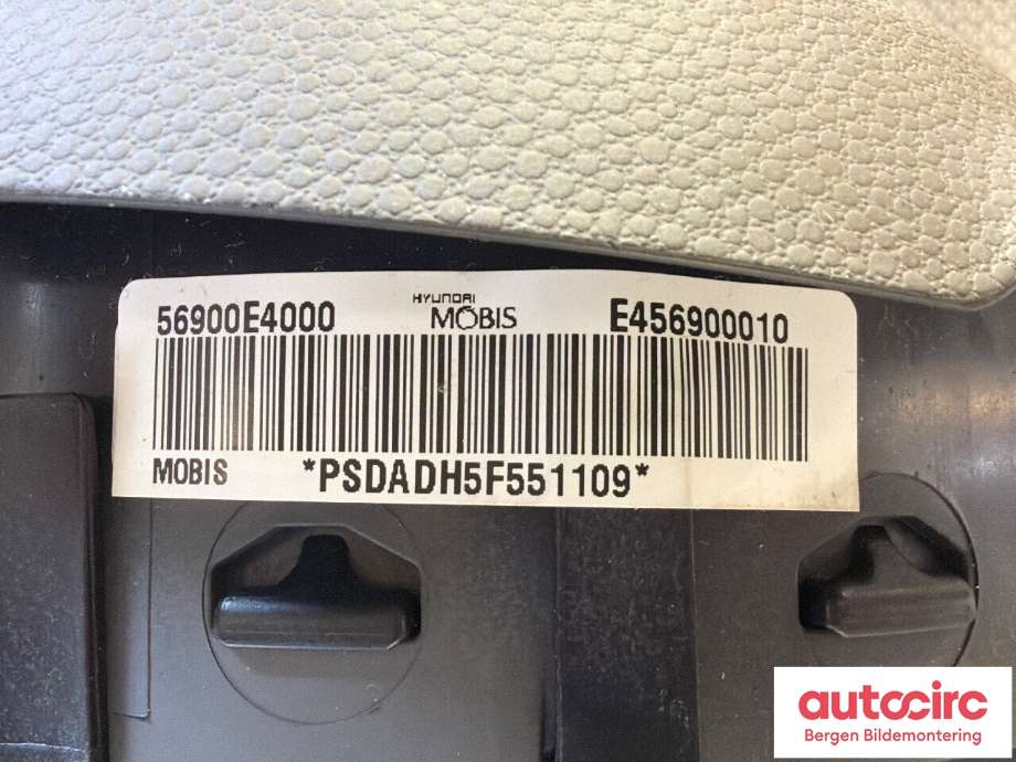 Airbag rattpute til Kia Soul 2014-2019 (Type II)  (KIA|56900E4000|)