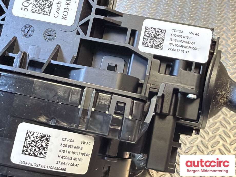 Bryter combi til VW e-Golf 2017-2020 (Fase 2)  (VOLKSWAGEN|5Q0 953 513 P|)