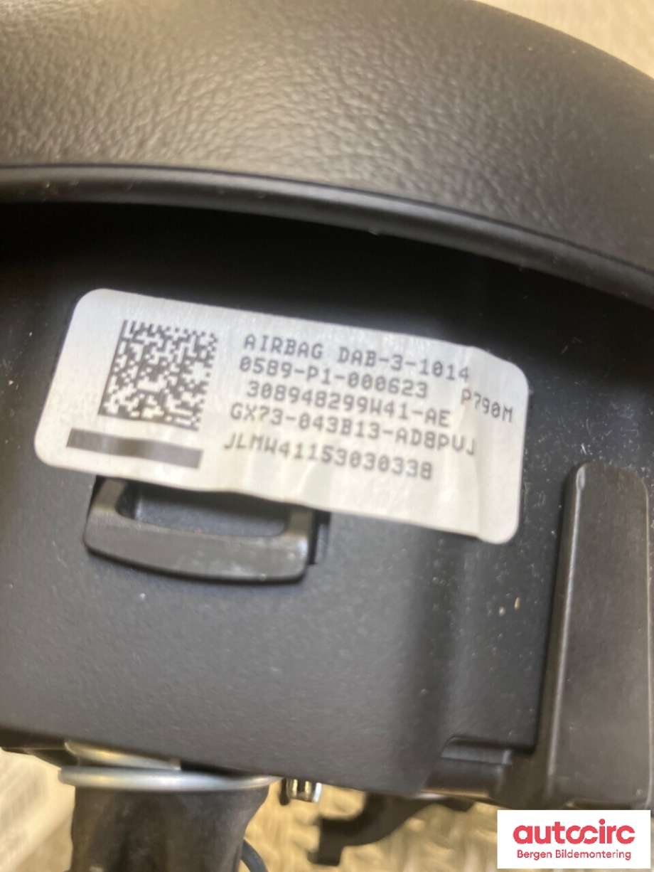 Airbag rattpute til Jaguar XE 2015-->> (JAGUAR|GX73043B13AF8PVJ|T2H6569PVJ|T2H29923PVJ)