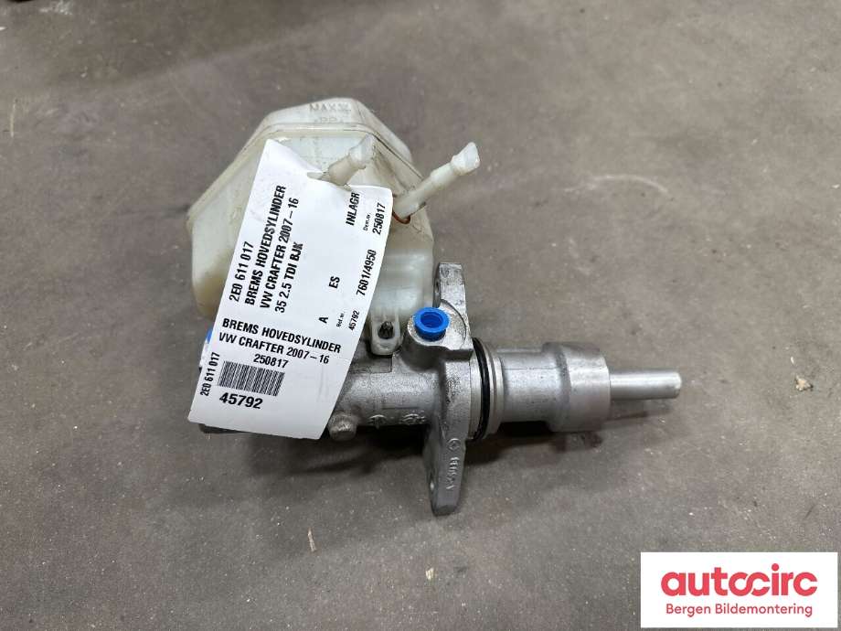 Bremsepumpe hoved til VW Crafter 2006-2011 (Type I, Fase 1) (VOLKSWAGEN|2E0 611 017|)