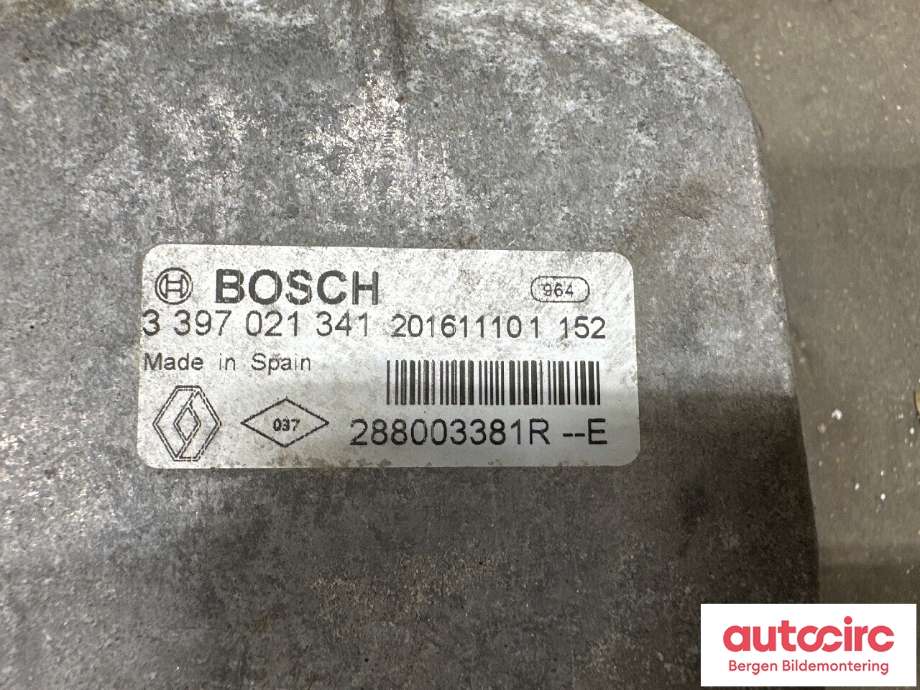 Viskeroverføring til Renault Zoe 2013-2019 (Fase 1)  (RENAULT|288003381R|)