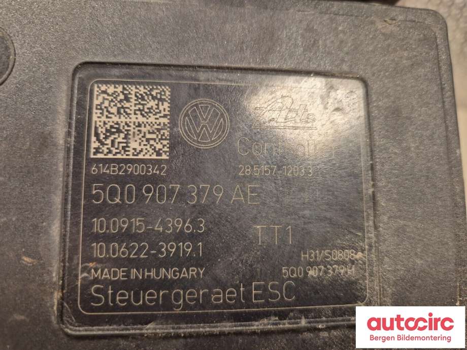 ABS sentral til VW e-Golf 2014-2017 (Fase 1)  (VOLKSWAGEN|5Q0 614 517 AL|)